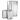 Elama 3 Piece Stainless Steel Trash Can