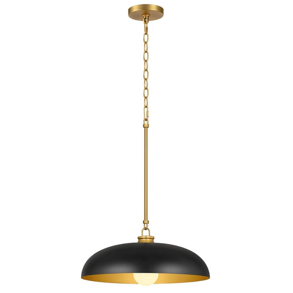 1-Light Farmhouse Metal Dome 15.7inch Kitchen Hanging Pendant Lights