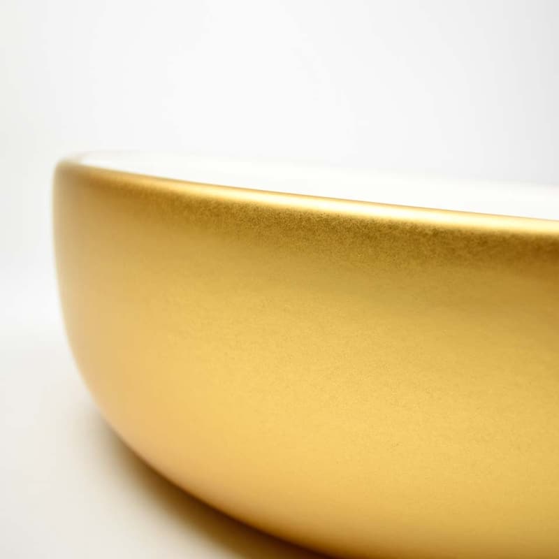 Bliss Fireclay Vessel Bathroom Sink - 16" x 16" x 4.5"