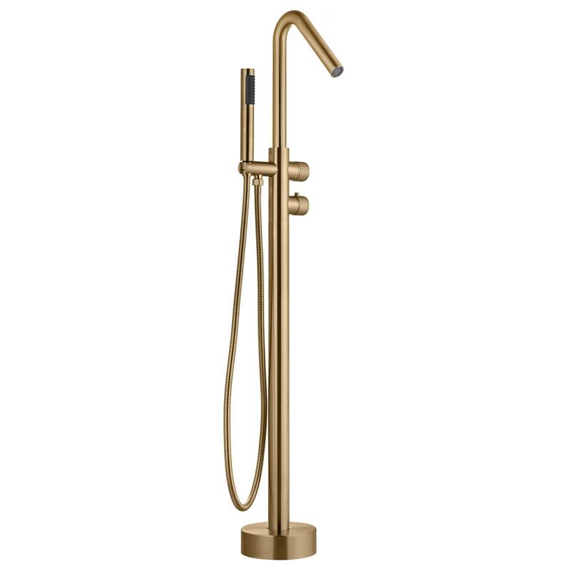 Modland Freestanding Thermostatic Bathtub Faucet with Hand Shower Outdoor 316 Stainless Steel