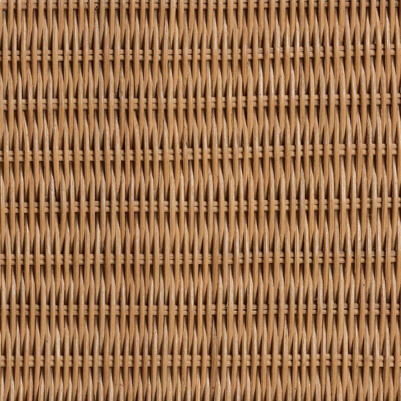 Abena Handwoven Natural Rattan Console Table - Ming Style Wicker Table, Boho Coastal Style for Hallway or Living Room