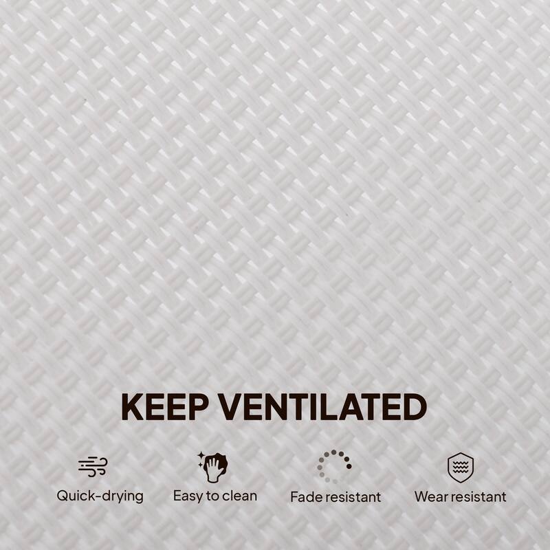 Outsunny Outdoor Glider Chair Set of 2, Gliders for Outside Patio with Smooth Rocking Mechanism