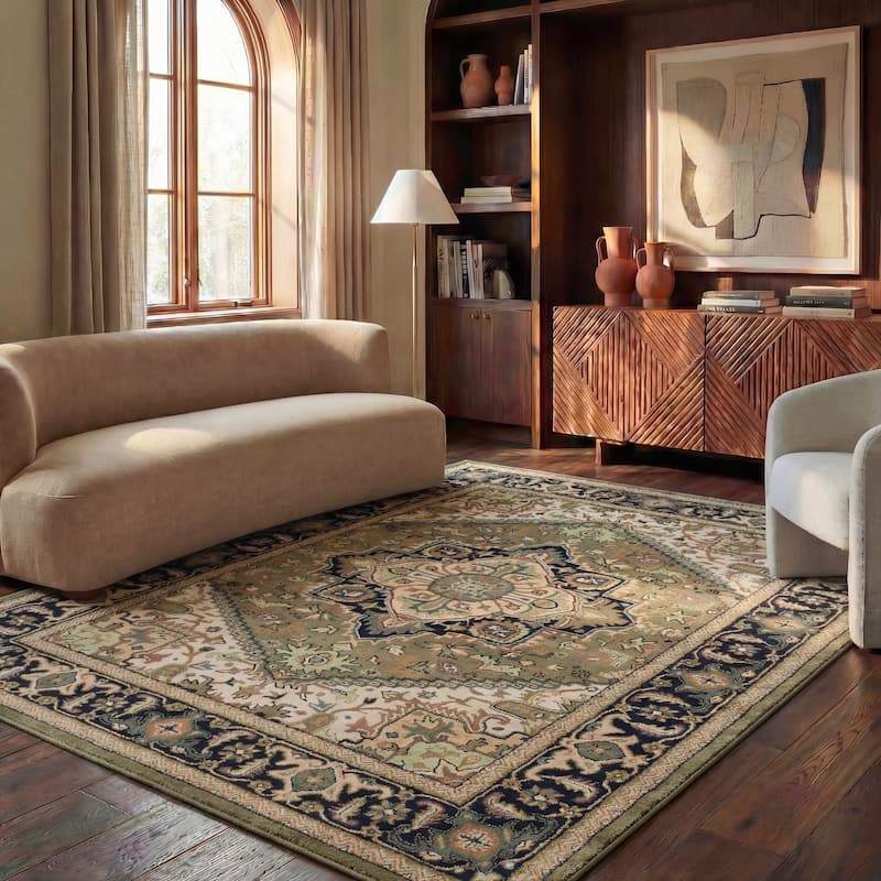 SAFAVIEH Handmade Heritage Carrol Traditional Oriental Wool Rug