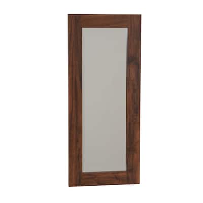 Household Essentials Wall Mirror in Hickory - 0.8"L x 29.5"W x 12.5"H
