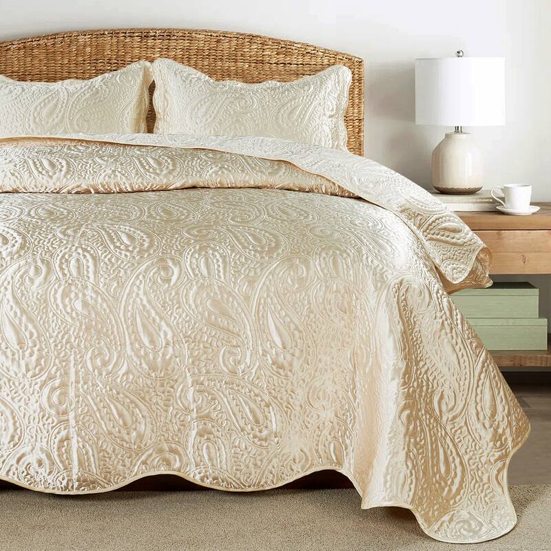 3-Piece Paisley Design Lightweight Bedding Set