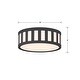 preview thumbnail 6 of 6, Kendal 3 Light Black Forged Ceiling Mount - 14"W x 5"H