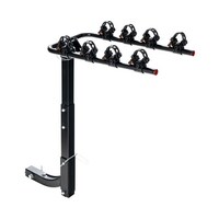 4-Bike Hitch Mount Rack with 2 Inch Hitch Receiver-Black - 12.5