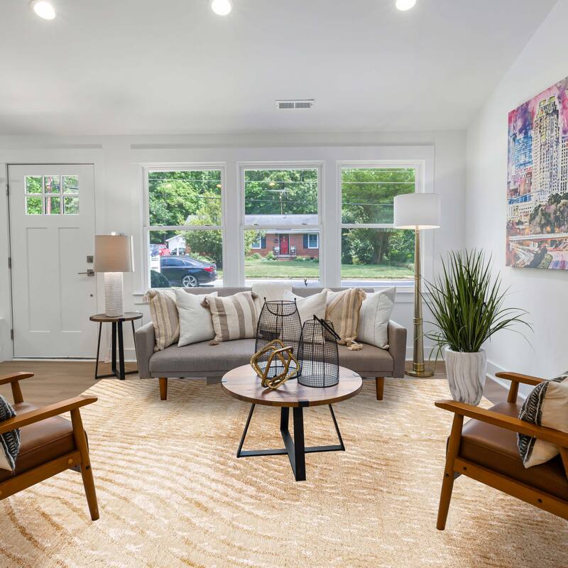 ECARPETGALLERY Hand-knotted Opulence Light Khaki Silk, Wool Rug - 7'11 x 9'9