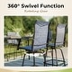 preview thumbnail 20 of 67, 7-Piece Patio Bar Stool Set Textilene Swivel Stools