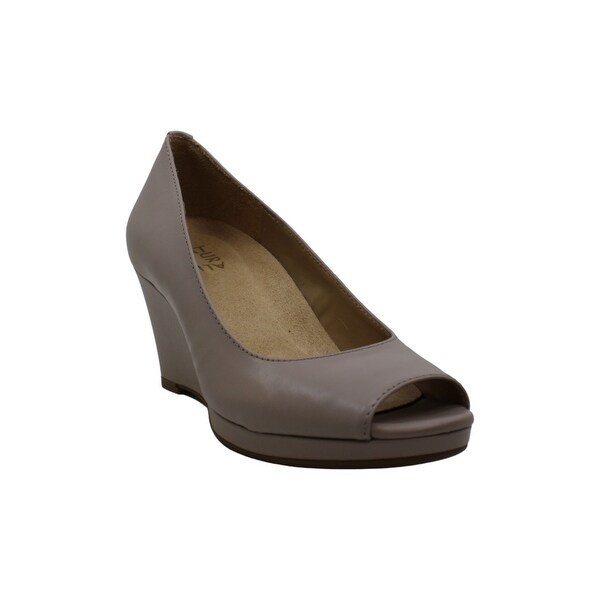 olivia peep toe wedge naturalizer