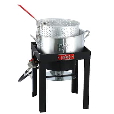 FEASTO 10 QT Fish Fryer Kit with Basket