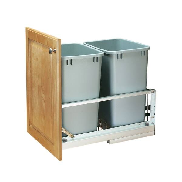 Shop Rev A Shelf 5349 18dm 2 5349 Series Bottom Mount Double Bin
