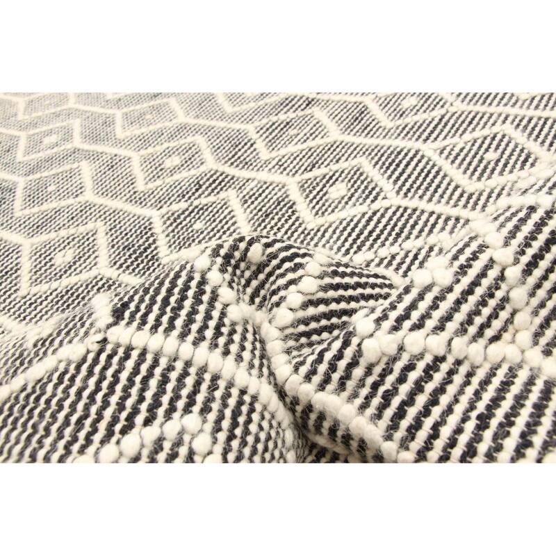 ECARPETGALLERY Braid weave Sienna Cream Wool Rug - 4'11 x 7'1