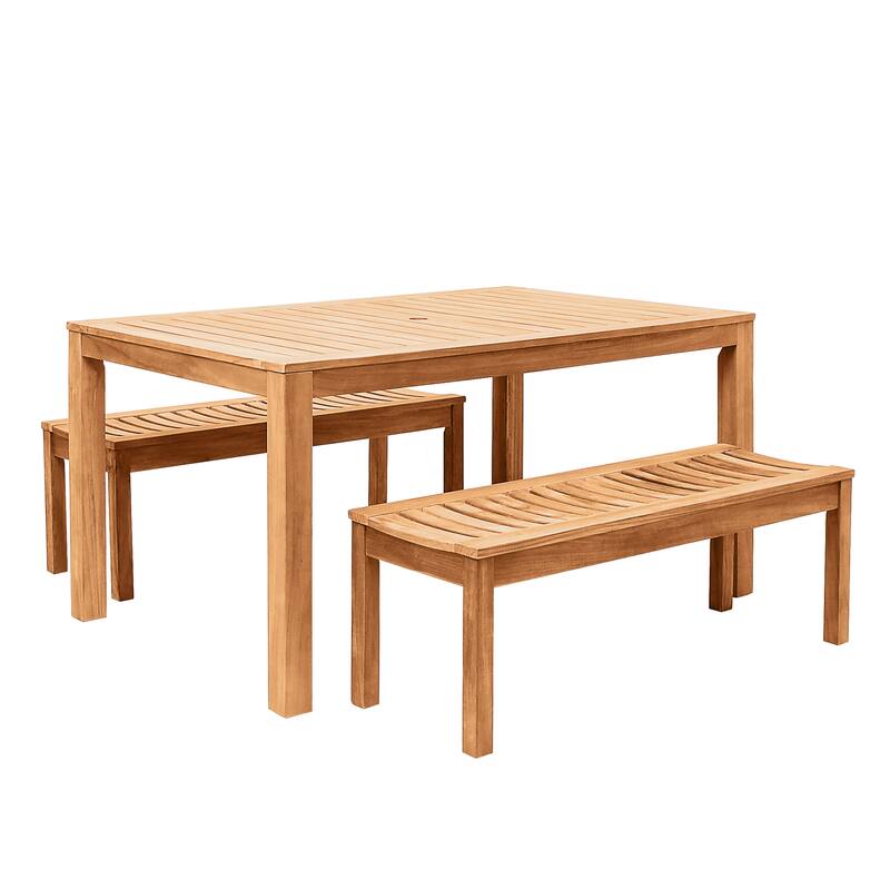 Cambridge Casual Paxton 3-piece Teak Patio Dining Set