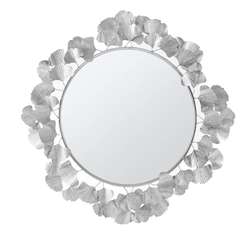 30.5" Ginkgo Leaf Round Wall Mirror 30.5 Inch Martha Stewart