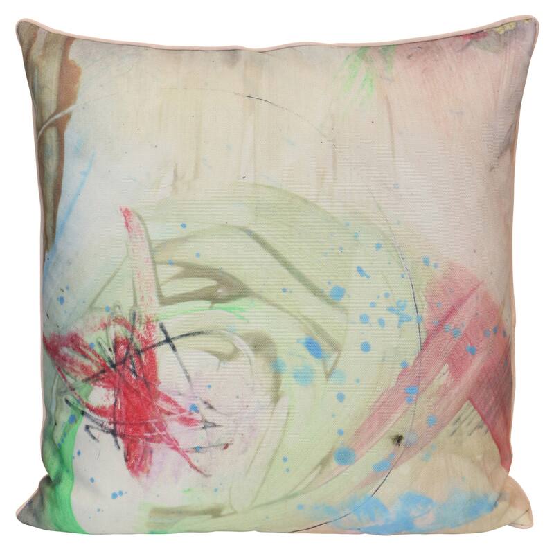 StyleCraft Tamara Day for StyleCraft Artful Modern Muse Abstract Pillow - Multicolor - 24" x 24"