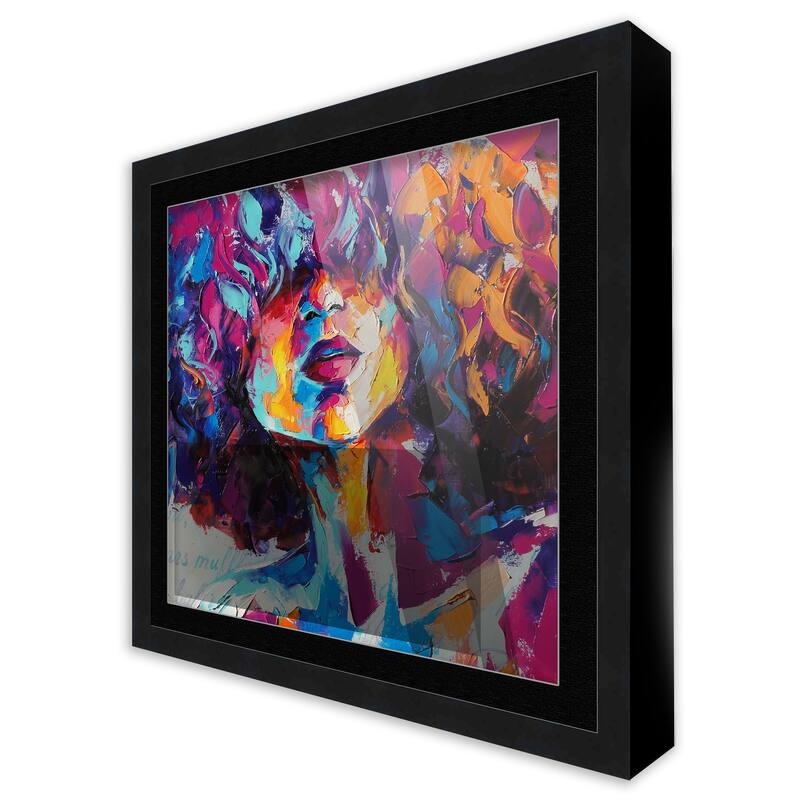 13x13 Frame Black Matted for 13x13 Picture or 16x16 Art Poster Without