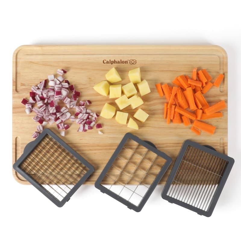 Calphalon Aero 8 in 1 & 5 in 1 Vegatebale Chopper and Dicer, Food Chopper with Container