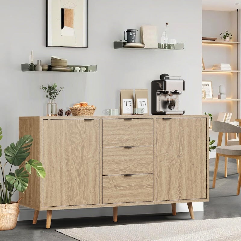Sideboard Buffet Cabinet with Storage, Coffee Bar Cabinet