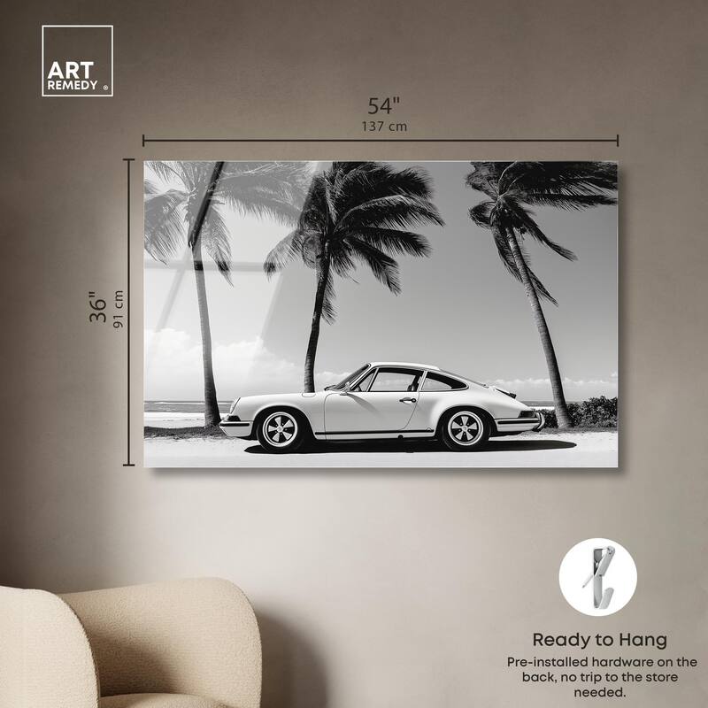 Analog Vintage Car Acrylic by Art Remedy, Ready to Hang