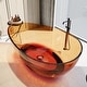preview thumbnail 8 of 16, CASAINC 63in Transparent Resin Soaking Bathtub
