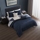 preview thumbnail 5 of 6, Bebejan Geo Fusion 200 Thread Count 100% Cotton Sateen 5 Piece Reversible Comforter Set