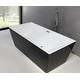 preview thumbnail 9 of 10, Repose 67" Acrylic Soaking Tub - Trapezoid - 31D x 67W x 23H