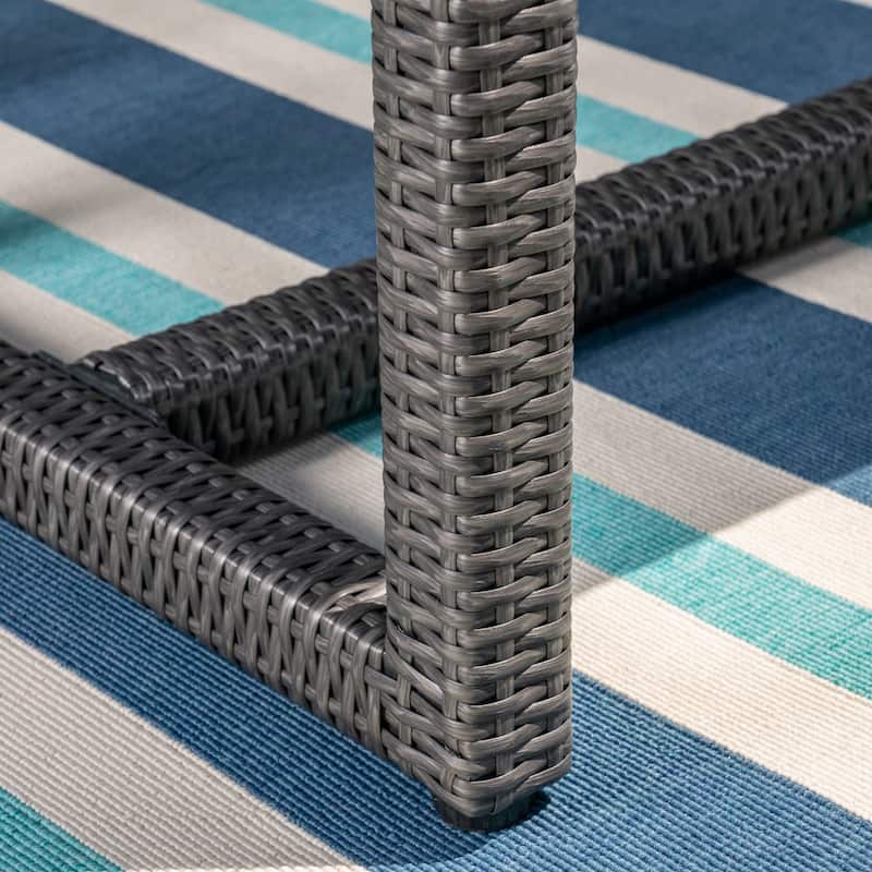 Abbott Outdoor 7 Piece Wicker Dining Set by Christopher Knight Home - N/A