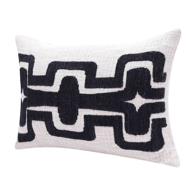 Sevita Geometric Handmade Decorative Throw Pillow