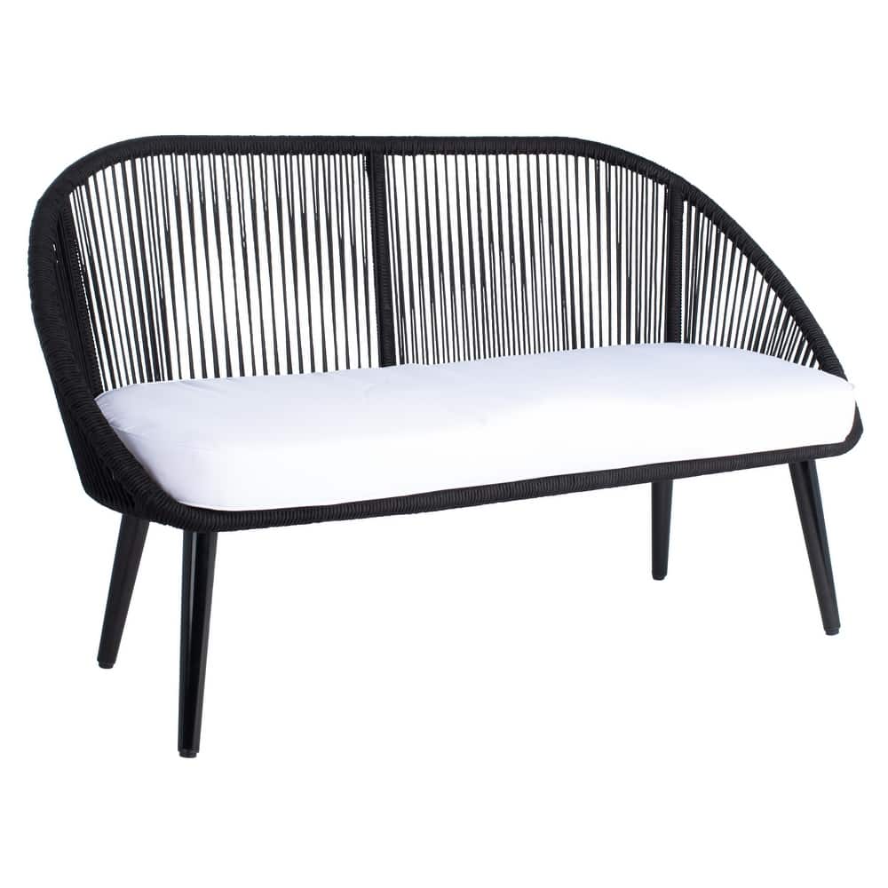 SAFAVIEH Outdoor Morena 4-Piece Conversation Patio Set - 54W x 34D x 24H