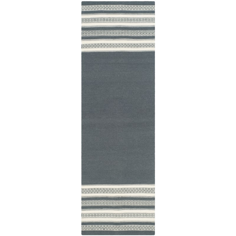 SAFAVIEH Handmade Flatweave Dhurries Mukhayyo Modern Wool Rug