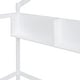 preview thumbnail 8 of 8, Full Size House Bed with Storage Shelf, Montessori Floor Bed with Fence and Roof, Wooden Bed Frame for Kids Boys Grils, White