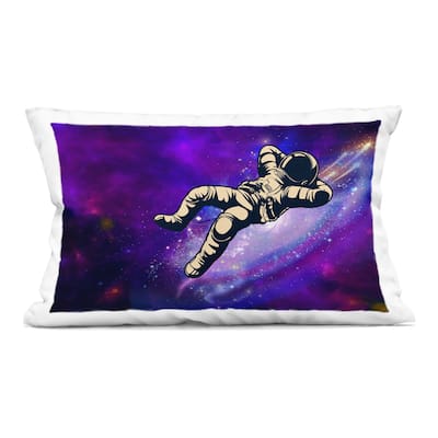 Stupell Astronaut Floating in Galaxy Decorative Printed Throw Pillow Design by Jesse Keith