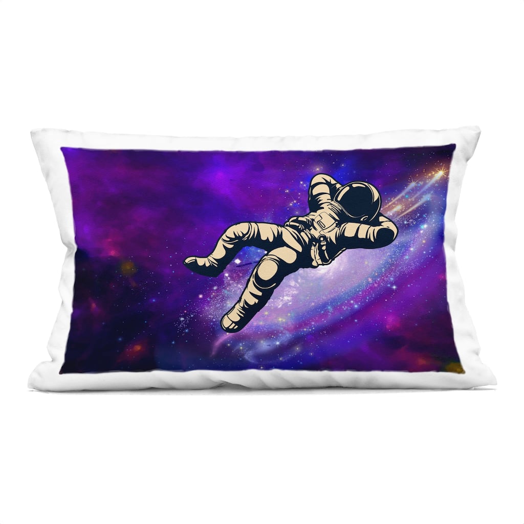 Stupell Astronaut Floating in Galaxy Decorative Printed Throw Pillow Design by Jesse Keith