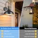 Farmhouse Gooseneck Dusk to Dawn Outdoor Wall Lights A set of two, Waterproof for House Porch Garage