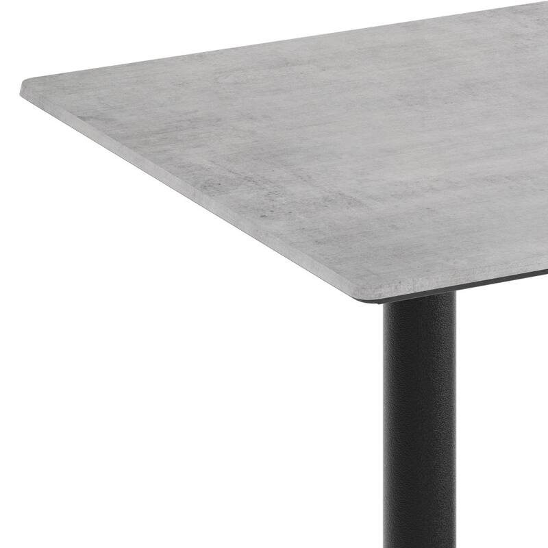 Commercial HPL Tabletop with Table Height Crisscross Base - 48"W x 30"D x 29.5"H