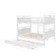preview thumbnail 8 of 7, Full Over Full Bunk Bed with Twin Size Trundle Separable Bunk Bed, Equipped with Safety Guardrails