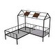 preview thumbnail 5 of 7, Twin Size Sturdy Metal Frame Playhousebed with Seating Area,Easy Sssemble,Exclusive Space for Them During the Playtime.
