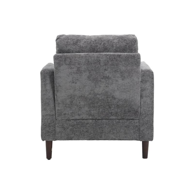 Modern Wood Frame Armchair for Living Room