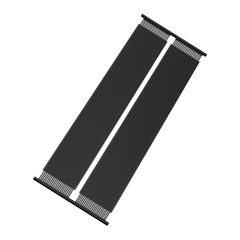 Black HDPE Solar Pool Heater Panels for Above Ground Inground Rectangular Pools and Warmer Swimming