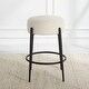 preview thumbnail 3 of 4, Uttermost Arles Plush Counter Stool - 17.5"W x 26"H x 17.5"D