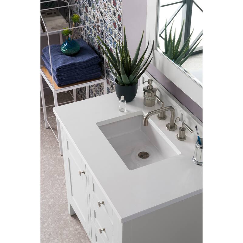 James Martin Vanities 527-V36-3WZ Palisades 36" Free Standing Single