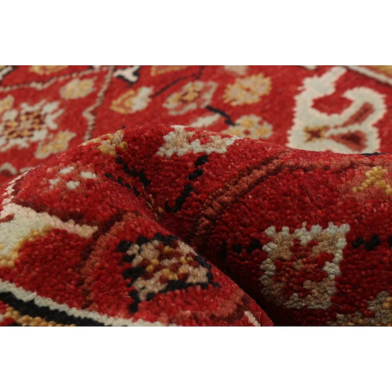 ECARPETGALLERY Hand-knotted Serapi Heritage Red Wool Rug - 2'6 x 11'11