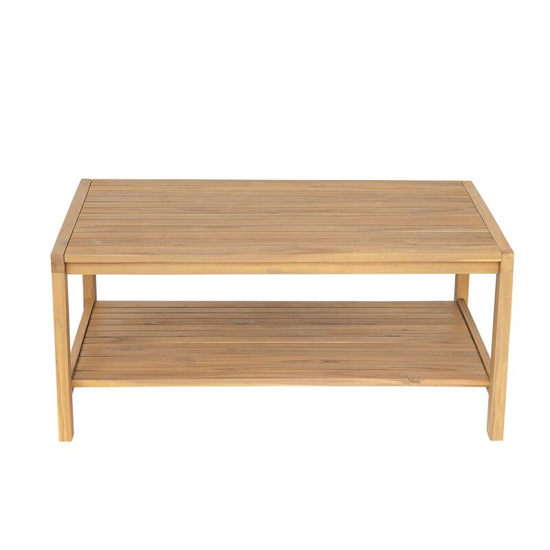 Christopher Knight Home- Mason Acacia Patio Loveseat and Coffee Table Set