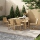 preview thumbnail 11 of 22, mopio Bruno Outdoor Dining Set 6 Seater: Table, 6 Chairs | 7 Piece