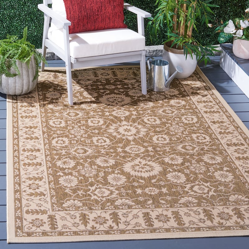 SAFAVIEH Courtyard Felicitas Indoor/ Outdoor Waterproof Patio Backyard Rug