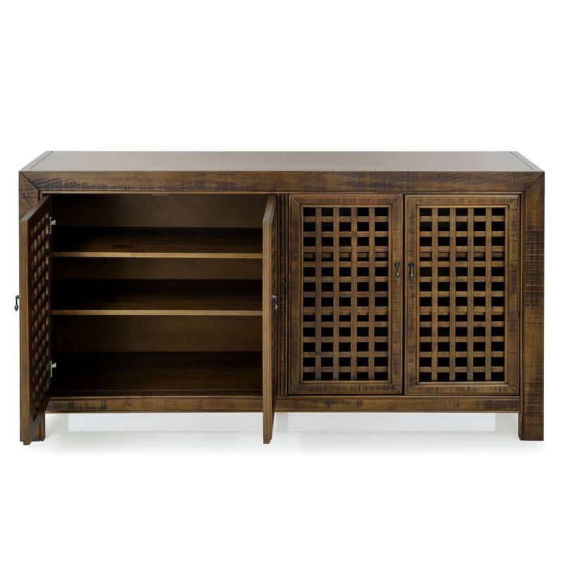 Steve Silver Raissa 70-inch Hand-rubbed Distressed Accent Cabinet