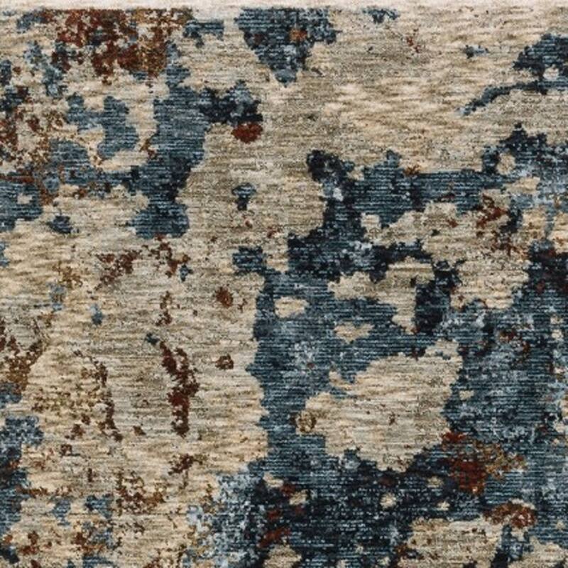 HomeRoots Abstract Modern Runner Area Rug