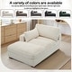 preview thumbnail 57 of 174, 41" W Plush Corduroy Chaise Lounge with Pillows