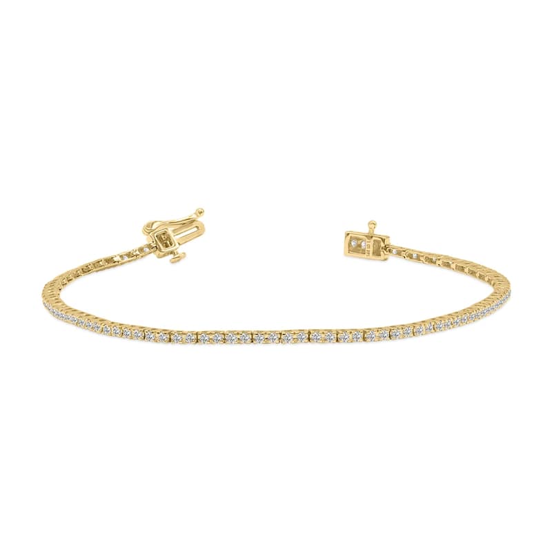 Marquee 1 Carat TW Lab Grown Diamond Tennis Bracelet in 14K Yellow Gold